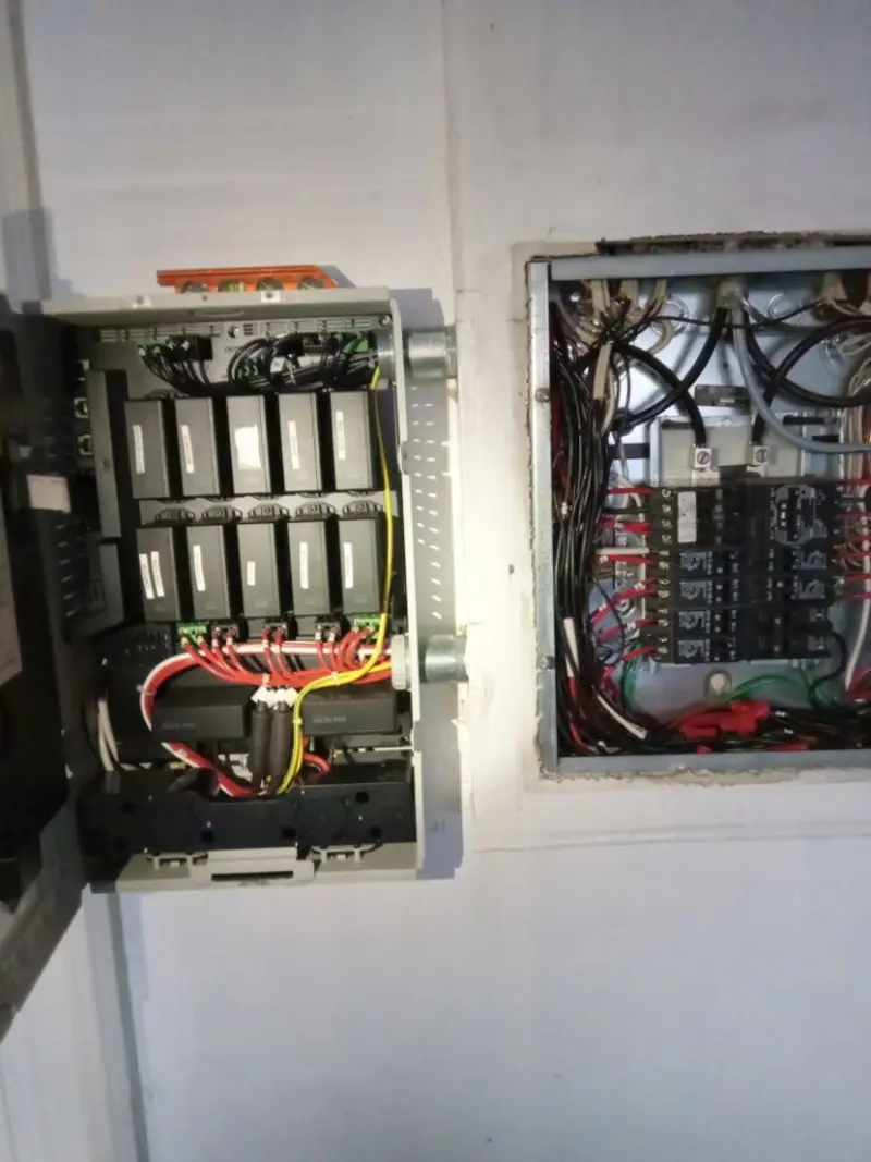 Electrical panel upgrade completed for Security Camera Wiring in Middlesex